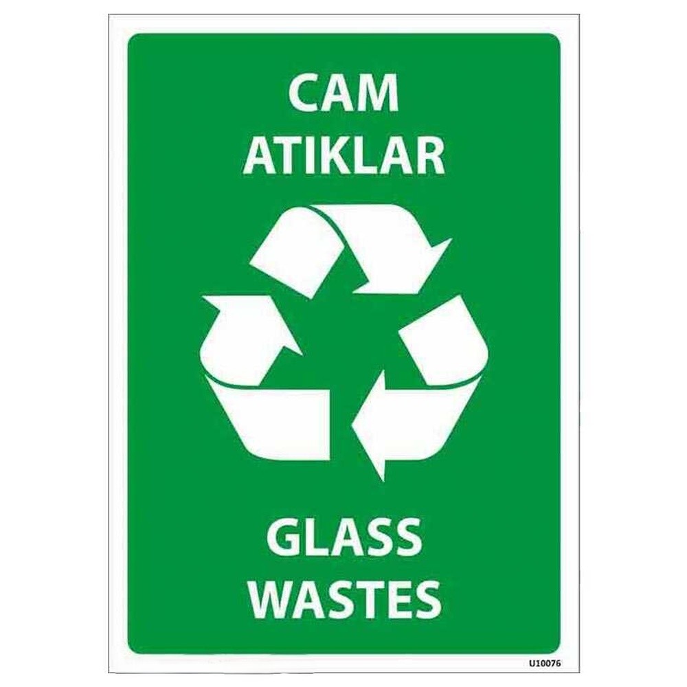 cam atiklar uyari levhasi