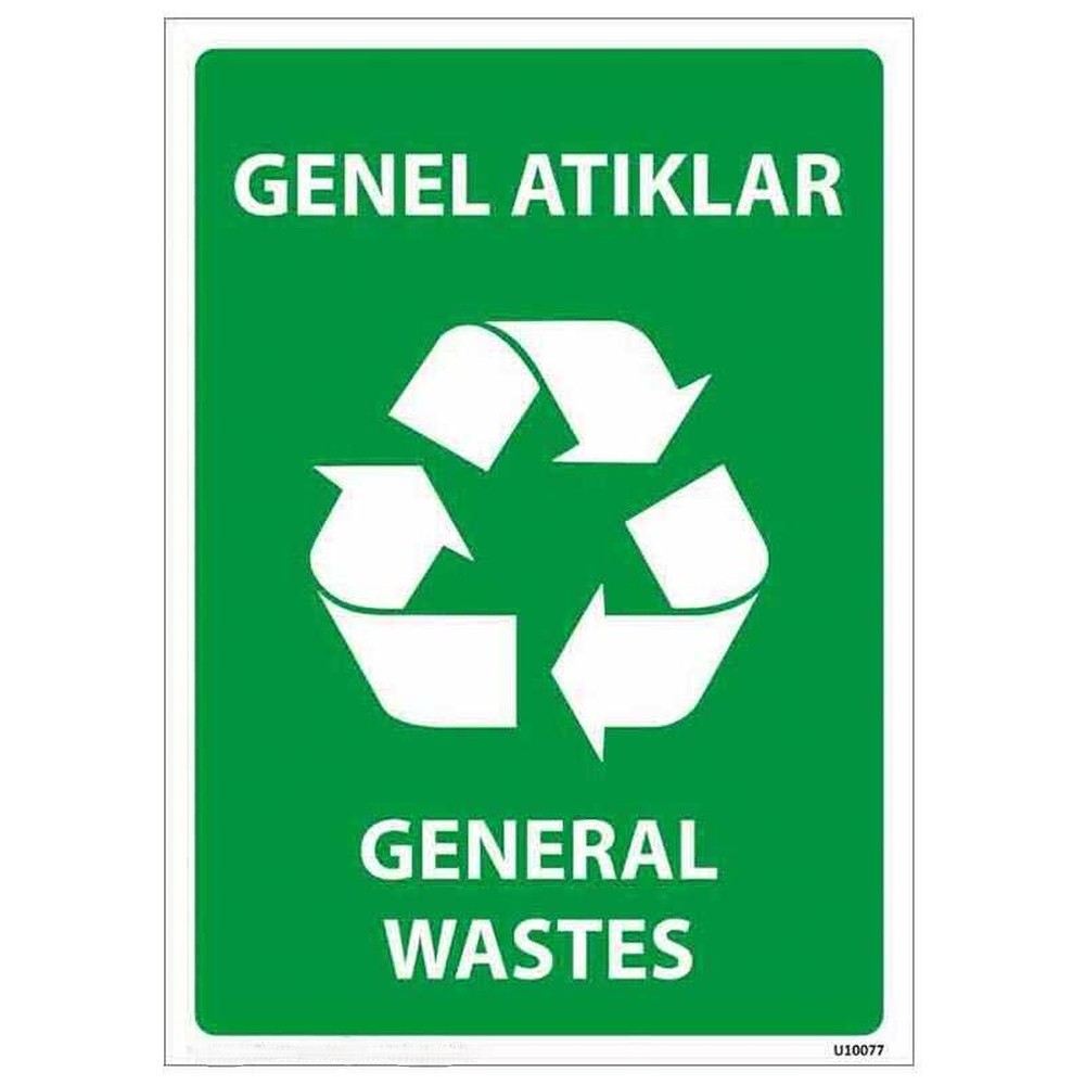 genel atiklar uyari levhasi